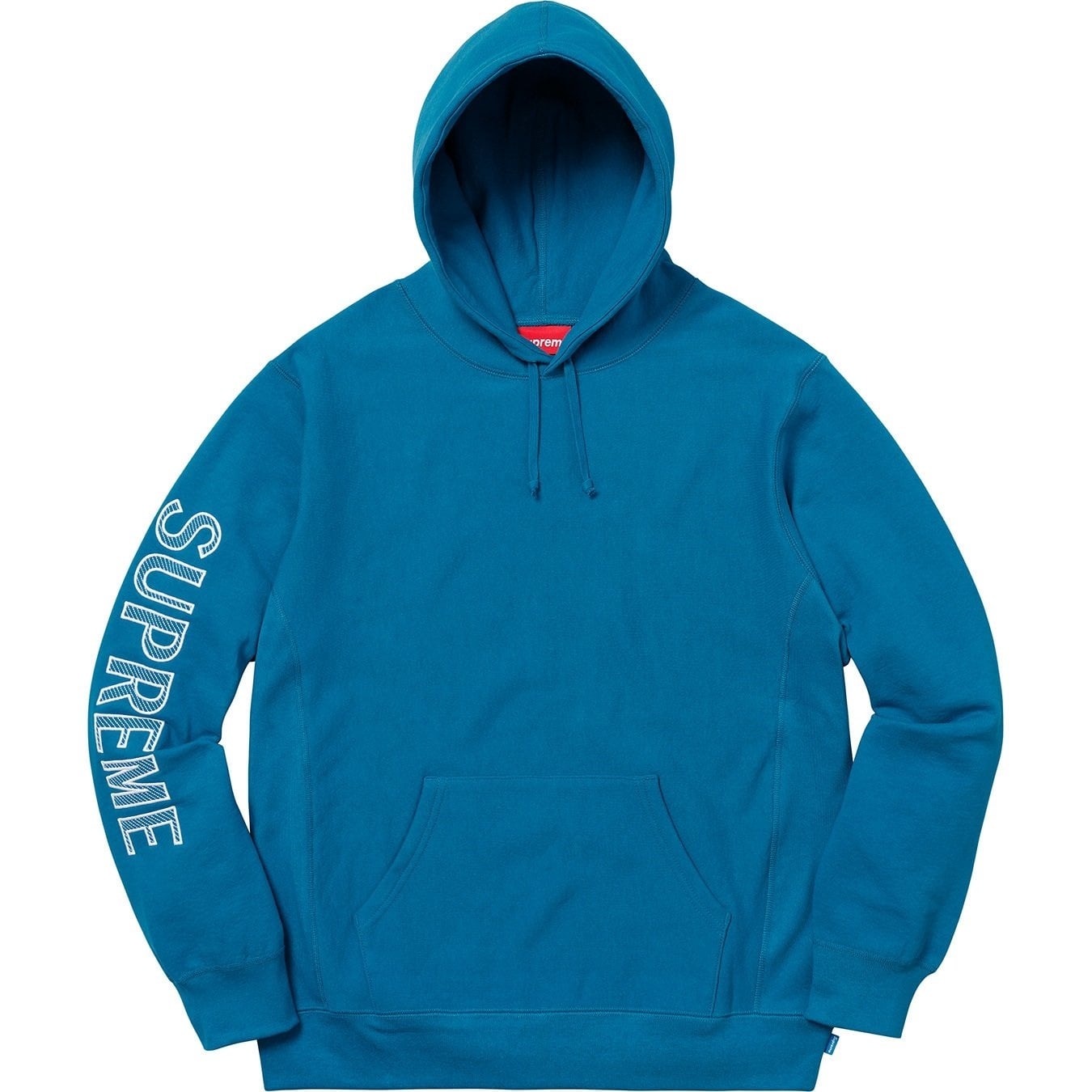 Sleeve Embroidery Hooded Sweatshirt view 4